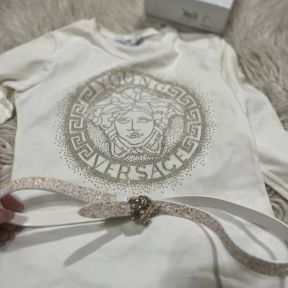 Versace T-Shirt and Belt (Girls size 5/6)